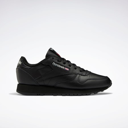 Reebok Classic Leather Shoes Negras Negras Gris | 37AURLVDZ