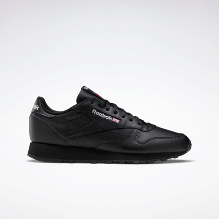 Reebok Classic Leather Shoes Negras Negras Gris | 82EHZXFOB