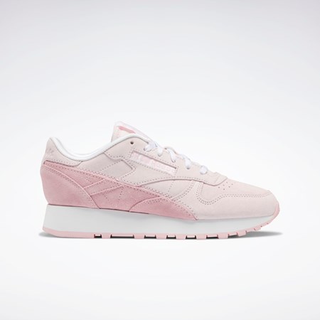 Reebok Classic Leather Shoes Rosas Rosas Blancas | 89LCARBNH
