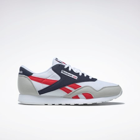 Reebok Classic Nylon Shoes Blancas Azul Marino Rojas | 58BIPADSM