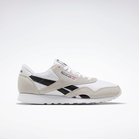 Reebok Classic Nylon Shoes Blancas Blancas Negras | 81VKHNAPM