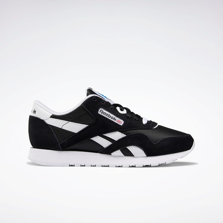 Reebok Classic Nylon Shoes Negras Negras Blancas | 84XVFWKBD