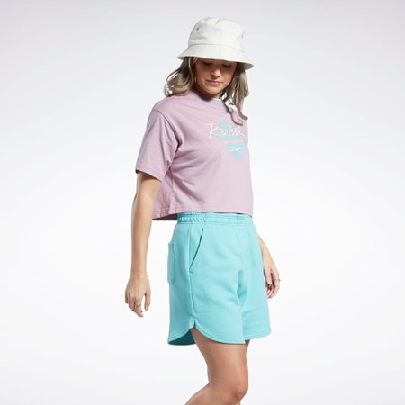 Reebok Classics Estampadas T-Shirt Infused Lilac | 63MLRUHGS