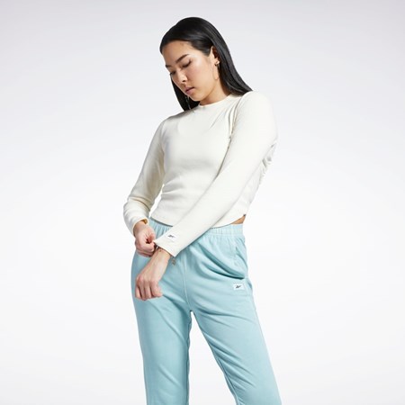 Reebok Classics Natural Dye Acanalado Long Sleeve Wrap Shirt Non-Dyed | 92ULPDXWI