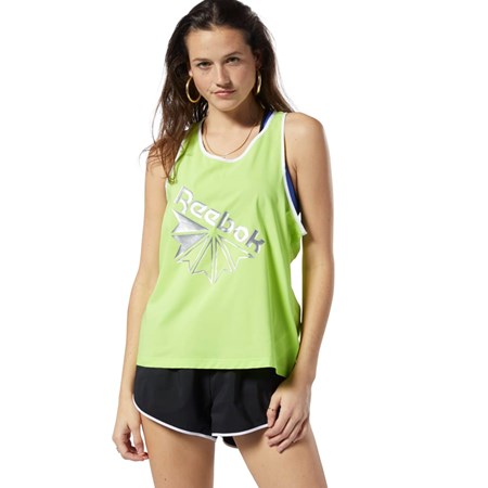 Reebok Classics Tank Top Neon Lime | 62VZTOUXG