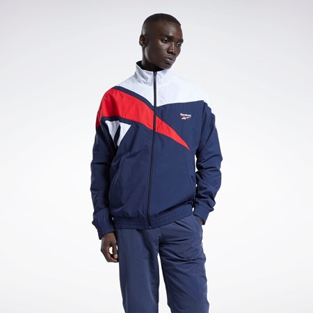 Reebok Classics Vector Pista Jacket Azul Marino | 63LCPAMHN