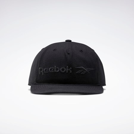 Reebok Classics Vector Planos Peak Hat Negras Negras Negras | 65HGJSVRE