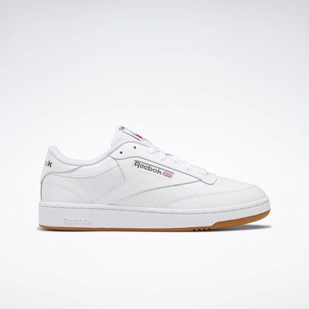 Reebok Club C 85 Shoes Blancas Verde | 51UQEIDBP
