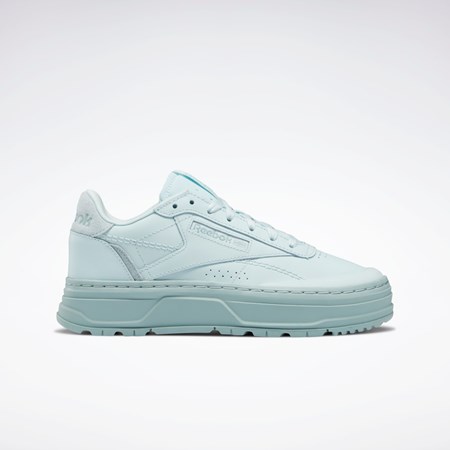 Reebok Club C Double GEO Shoes Azules Azules Gris | 34FYGXMVK