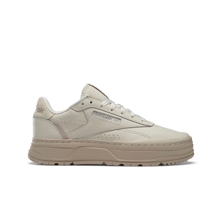 Reebok Club C Double GEO Shoes Beige | 15HNXVQTK