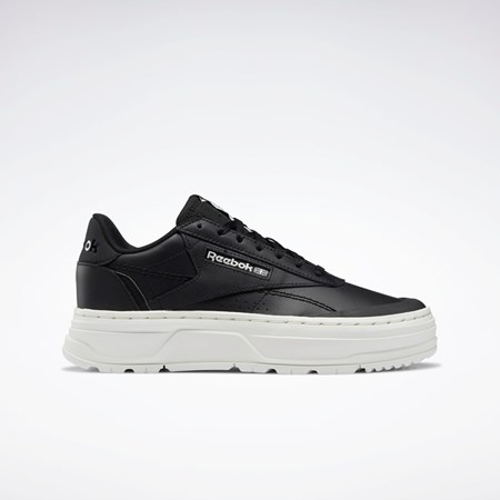 Reebok Club C Double GEO Shoes Negras Negras | 47FVDJERP