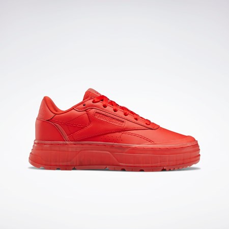 Reebok Club C Double GEO Shoes Rojas Rojas Rojas | 74SINVOWD