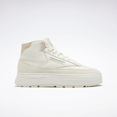 Reebok Club C Geo Mid Shoes Beige | 91JKLOHXI