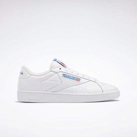 Reebok Club C Grounds Shoes Blancas Azules Rojas | 93QWTUKYC
