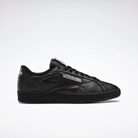 Reebok Club C Grounds Shoes Negras Rojas Negras | 57WIHGQTU