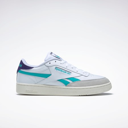 Reebok Club C Revenge Shoes Blancas Moradas | 29DEMJSIN