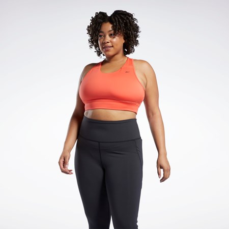 Reebok Correr Essentials Sports Bra (Plus Size) Rojas | 27WYBNRMF