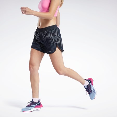 Reebok Correr Printed Shorts Negras | 42BUPGNZY