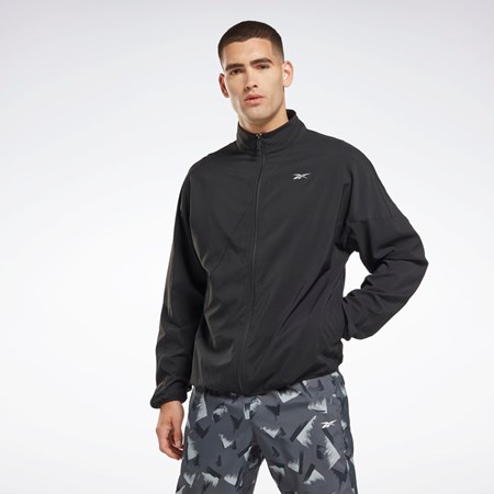 Reebok Correr Woven Viento Jacket Negras | 38HAJTRNK
