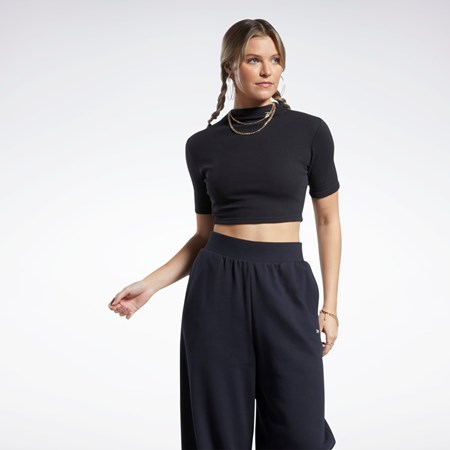 Reebok Corta Sleeve Rib Tight Shirt Negras | 04REYVZHN