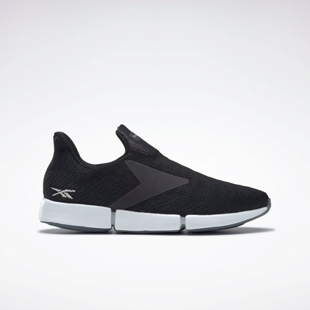 Reebok DailyFit DMX Slip-On Shoes Negras Blancas Plateadas | 20RVPQWTS