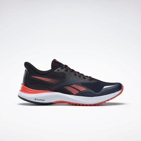 Reebok Endless Carretera 3 Correr Shoes Azul Marino Negras Naranjas | 95FWXCSJY