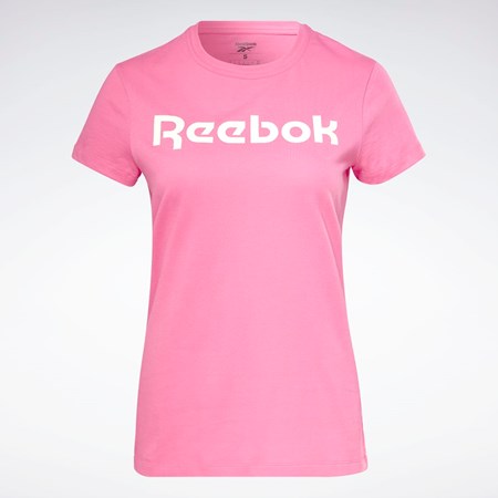 Reebok Entrenamiento Essentials Estampadas Tee Rosas | 37NFMDWRX