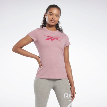 Reebok Entrenamiento Essentials Vector Estampadas Tee Infused Lilac | 13RJMKVWT