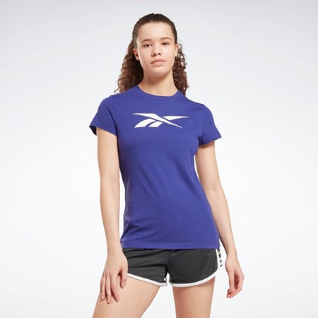 Reebok Entrenamiento Essentials Vector Estampadas Tee Moradas | 84JRVUFLN