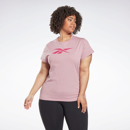 Reebok Estampadas Vector T-Shirt (Plus Size) Infused Lilac | 72RJISFNX