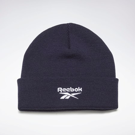 Reebok Foundation Logo Beanie Azul Marino | 48SLJONTI