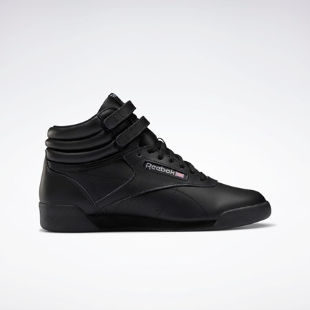 Reebok Freestyle Hi Shoes - Grade School Negras Negras Gris | 36KNFBMHQ