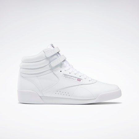 Reebok Freestyle Hi Shoes - Grade School Blancas | 78QRNDICP