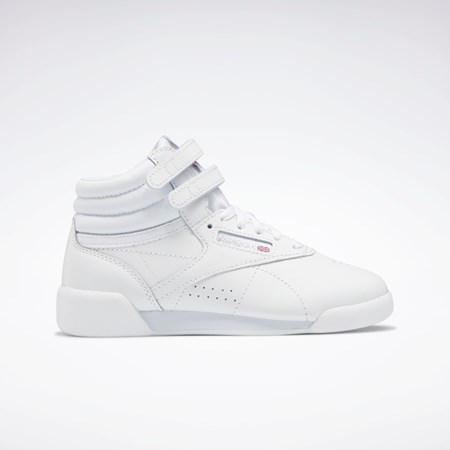 Reebok Freestyle Hi Shoes - Preschool Blancas Blancas Blancas | 93UYMEBOK