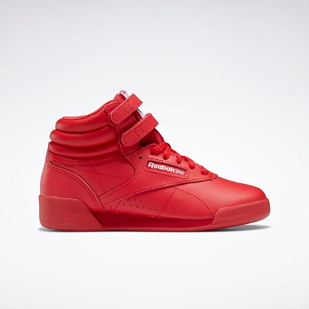 Reebok Freestyle Hi Shoes - Preschool Rojas Rojas Blancas | 38CPOXMSV