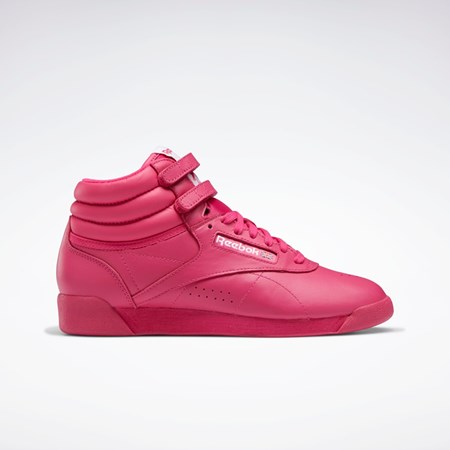Reebok Freestyle Hi Shoes Rosas Rosas Blancas | 04PXAKRFB