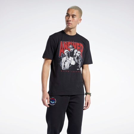 Reebok Iverson Trio Corta Sleeve T-Shirt Negras | 29ISLMOYJ