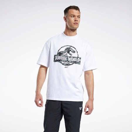 Reebok Jurassic World T-Shirt Blancas | 37JKWNBUT