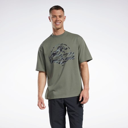 Reebok Jurassic World T-Shirt Verde | 41VIOHYEW