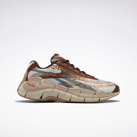 Reebok Jurassic World Zig Kinetica 2.5 Shoes Gris Marrones | 71OHSWQNM