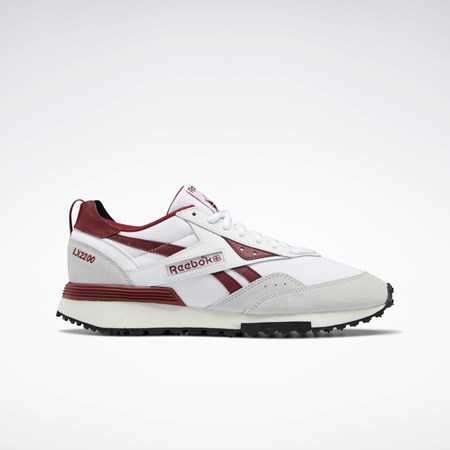 Reebok LX2200 Shoes Blancas Burdeos Gris | 18UXRHQKP