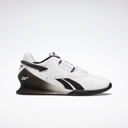 Reebok Legacy Lifter II Weightlifting Shoes Blancas Blancas Negras | 07XFYRTVE