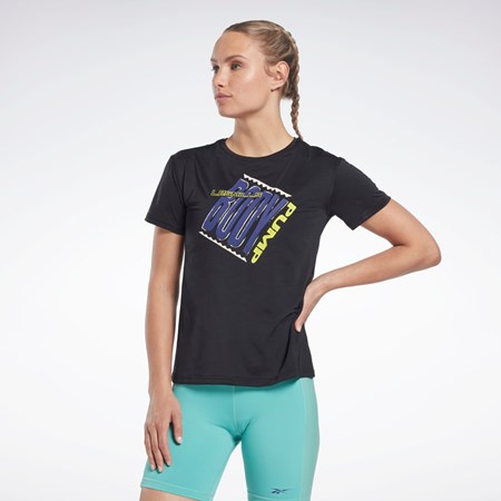 Reebok Les Mills® BodyPump® ACTIVCHILL Atléticos Tee Negras | 35SUMKATN