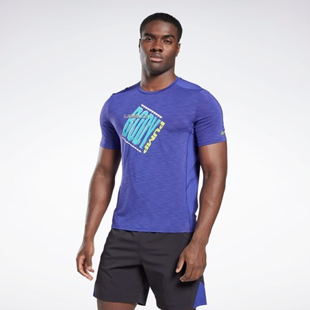 Reebok Les Mills® BodyPump® ACTIVCHILL Athlete T-Shirt Moradas | 82LQSIPFN