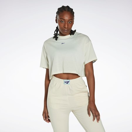 Reebok Les Mills® Crop T-Shirt Blancas | 62HNVLCSU
