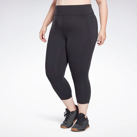 Reebok Lux 3/4 Leggings (Plus Size) Negras | 56KHQINYW