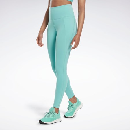 Reebok Lux High-Waisted Tights Semi Classic Teal | 12PJWMNXF