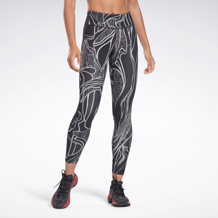 Reebok Lux Perform Mid-Rise Nature Grown Tights Negras | 65FPAGXLO