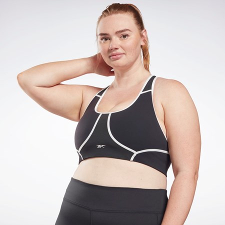 Reebok Lux Racer Acolchado Colorblocked Bra (Plus Size) Negras | 51RLVIKSJ