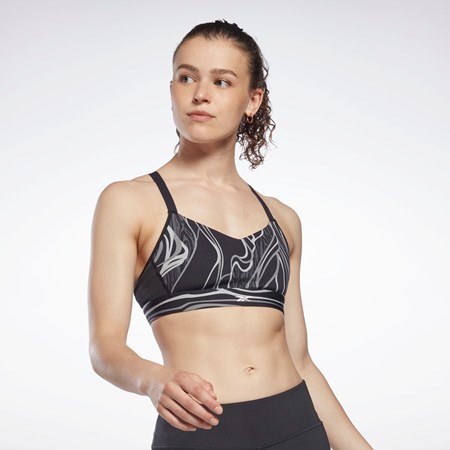 Reebok Lux Tiras Nature Grown Print Sports Bra Negras | 35DTCWIRF